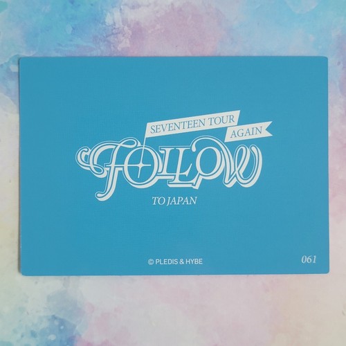 SEVENTEEN FOLLOW JAPAN TOUR AGAIN Photo card Official Merchandise MD PC - Picture 160 of 239