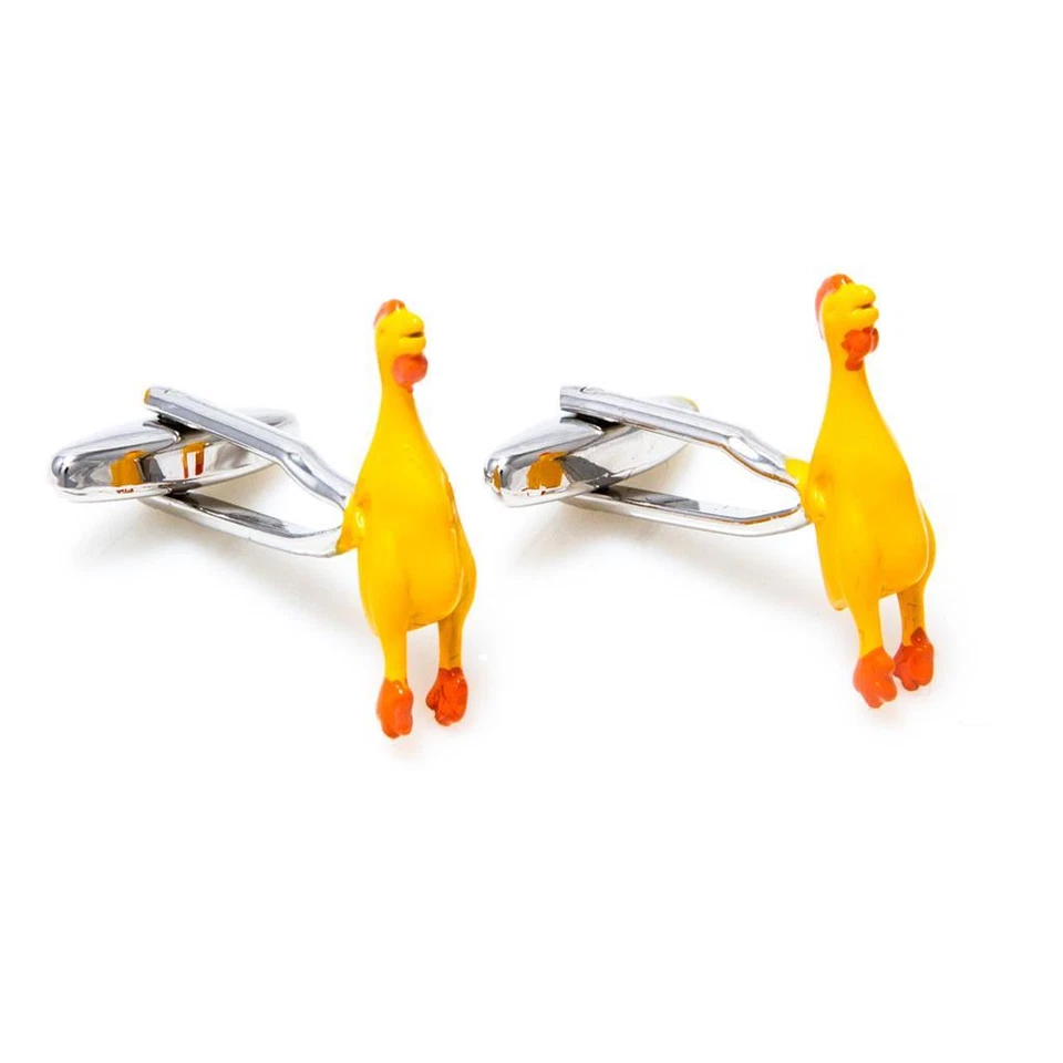 Par de abotoaduras de borracha para casamento em caixa de presente extravagante e pano de polimento - Imagem 4 de 4