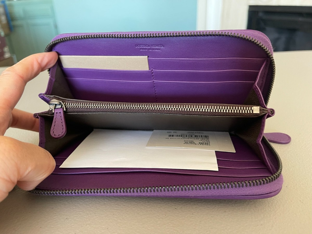 0347 Bottega Veneta Zip Around Wallet Purple | eBay 0347 Bottega Veneta Zip Around Wallet Purple | eBay
