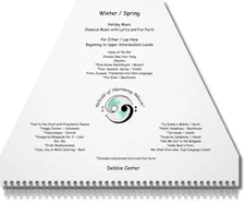 Zither Lap Harp Sheet Music ~ Winter / Spring; Holiday and Classical Music