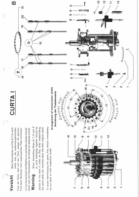 Curta Model 1 Type 1 1967 Mechanical Calculator Service Parts