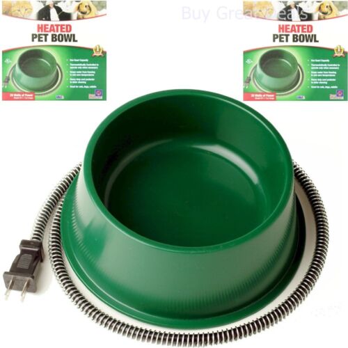 Farm Innovators Heated Water Dish Bowl Electric Waterer Outdoor Dog Cat Pet NEW - Picture 1 of 1