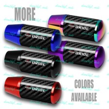 Jdm 90mm Universal Bride Racing Aluminum Carbon Fiber Manual Gear Shift Knob New