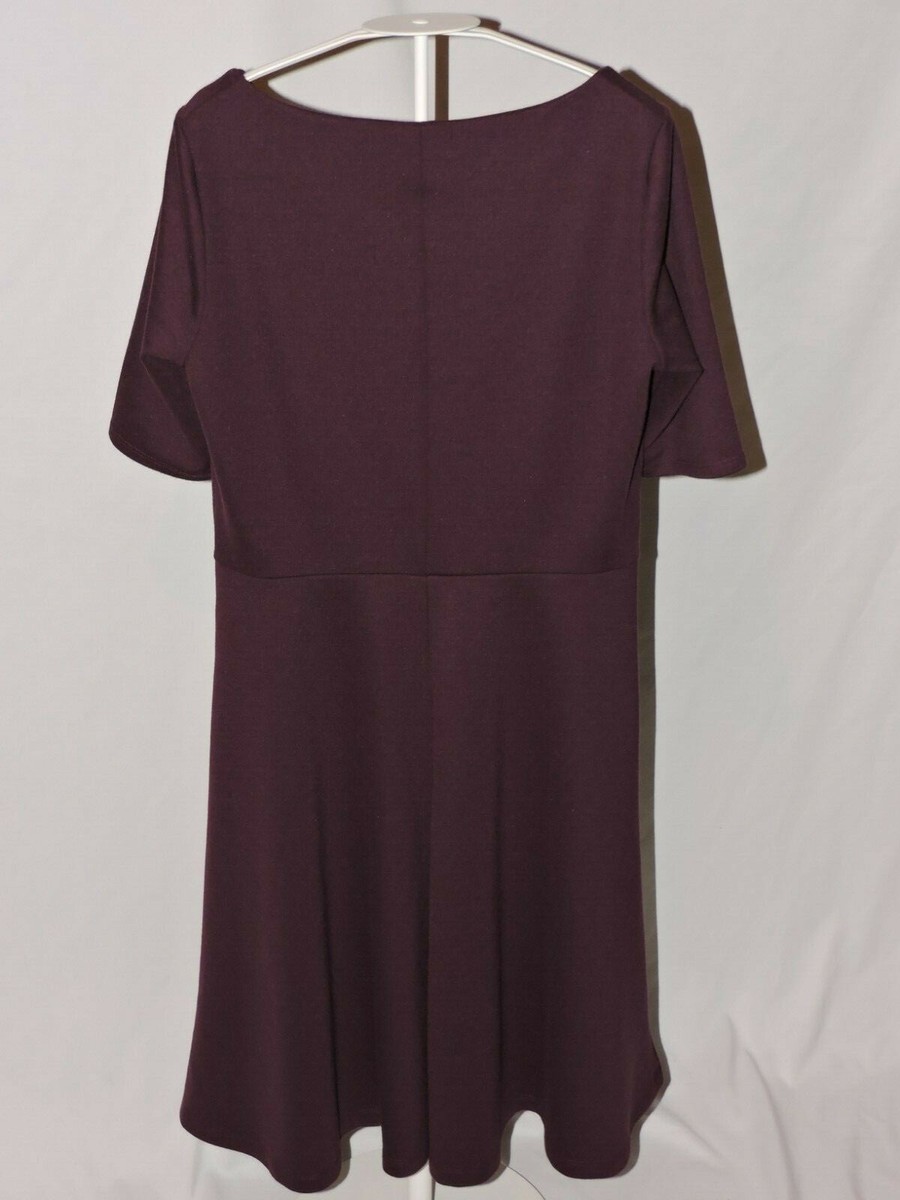 open lace back dress Lands' End Womens Slender Suit V-Neck Tunic One Piece Swimsuit BlackBerry  Regular 6 at Amazon Women's Clothing store