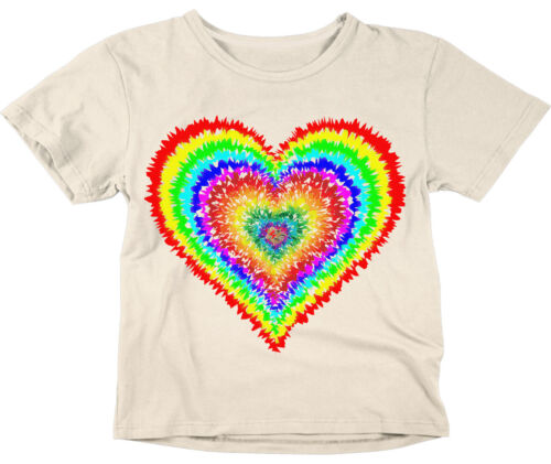 Rainbow Cuore Bambini Ragazzi Ragazze T-shirt per bambini T-shirt