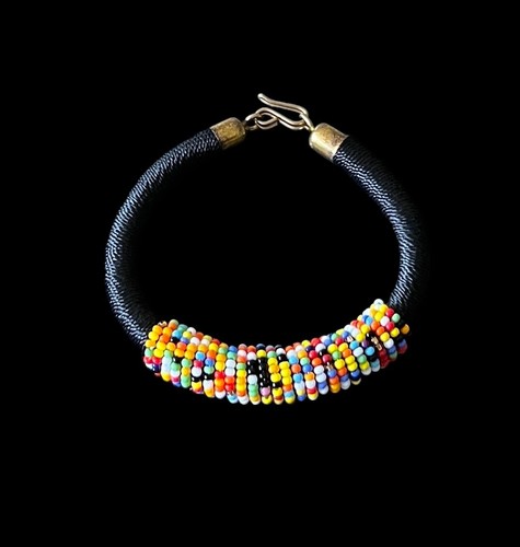 Exquisite Ethnic Handmade Bracelet with Beads/Tribal Bracelet/Gift For Her - Picture 3 of 7