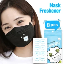 Face Mask Freshener Patch Fresh Breath Speech Balloon 8 Stickers Best Gift