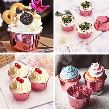Bicchiere di carta da torta 5,5*7*4 cm doppio lato pellicola in alluminio bicchiere da muffin nuovo di zecca