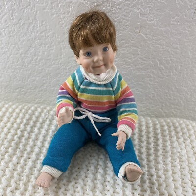 Danbury Mint Hutchins 'Christopher' Porcelain Hand Painted Blue Glass Eyes 1992 