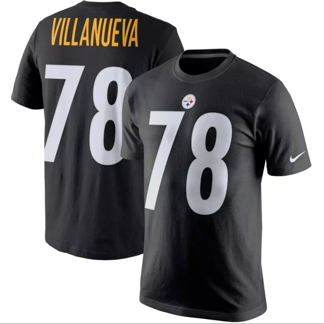 Pittsburgh Steelers NFL Alejandro Villanueva Nike Athletic Cut T