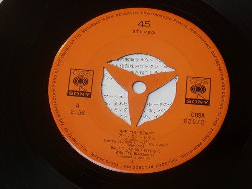 Pacific Gas & Electric: Are You Ready 7" JAPANESE 1970 + Insert - Bild 3 von 6