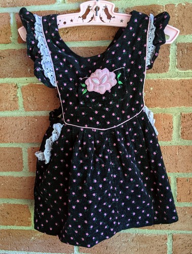 Vintage Corduroy Jumper Dress Girl 