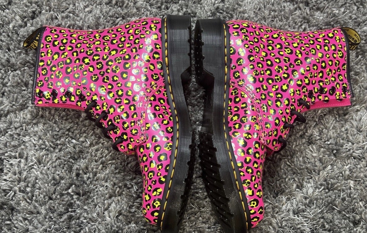 Dr. Martens 1460 Loud Leopard Smooth Pink 27652682 Women's image 5