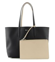 Lacoste Anna Shopping Bag Schultertasche Kosmetiktasche Noir Krema Beige