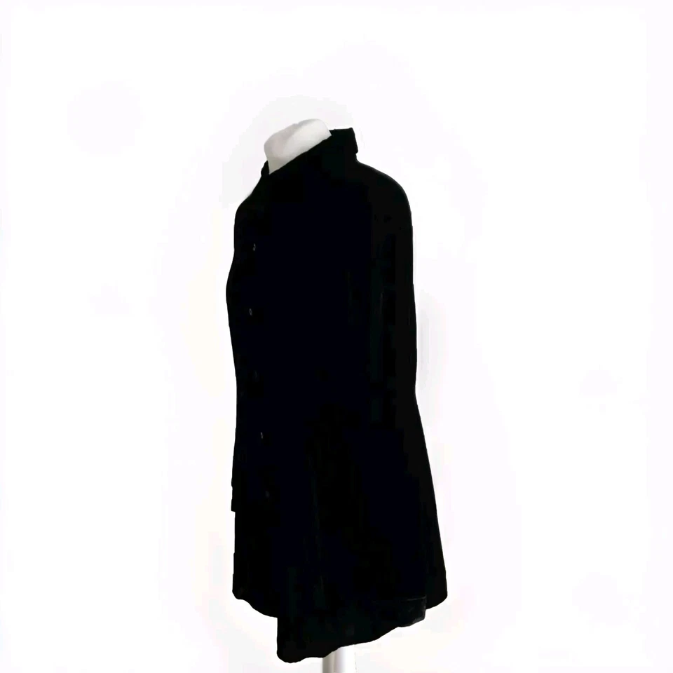 Blusa túnica August Silk para mujer negra manga larga terciopelo ~ talla UK 18, EU 44 Foto 4 de 4