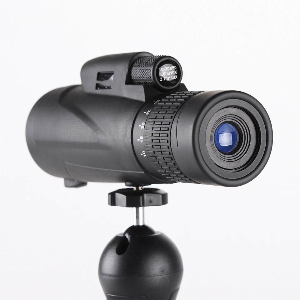 10-30×50 Powerful Monocular BKA4 Long Range Spotting Zooming Telescope Eyeglass - Image 2 of 4