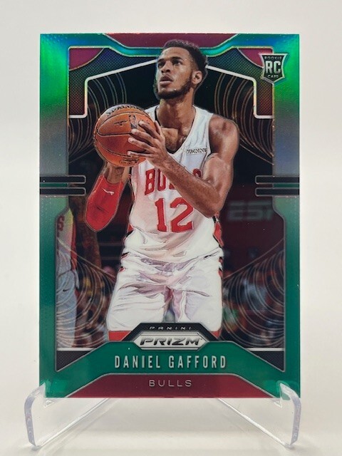 2019-20 PANINI PRIZM DANIEL GAFFORD RC #294 GREEN PRIZM SP MAVERICKS