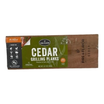 Fire & Flavor Cedar Grilling Planks Set of 2 Super Premium 15x5.5'' NWT BBQ