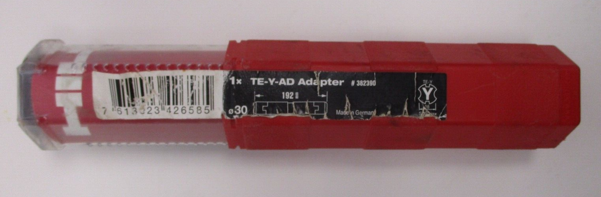 HILTI TE-Y-AD DRILL BIT EXTENSION ADAPTER 192MM P/N #382390 NEW IN