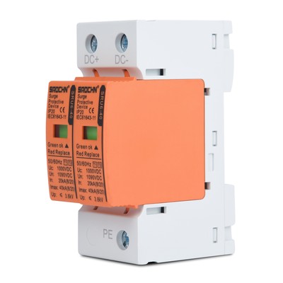 Überspannungsschutz Für Photovoltaik (PV) – 1000VDC, Blitzschutz T2/T1+T2, 2/3-polig, Für DC/AC