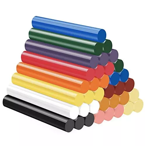 Colored Hot Glue Sticks 3.93 X 0.43 In Hot Melt Glue Sticks Full Size  Standard A