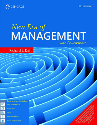 New Era of Management with Course Mate Daft 11th INTL ED-'Free Ship from USA'