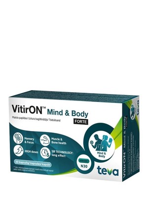 VitirON Mind & Body FORTE, 30 capsules Helps reduce fatigue and weakness