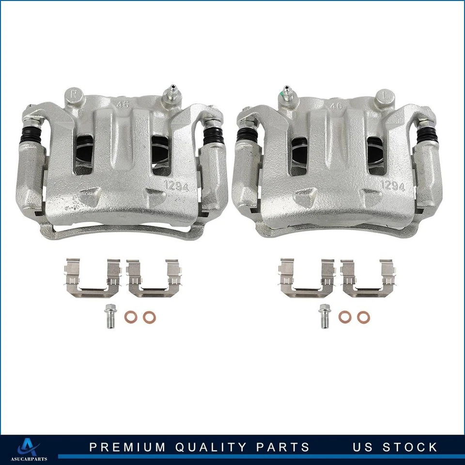 Par de pinzas de freno delanteras con soporte para Nissan Xterra 03-04 Frontier 2000-2004 Foto 2 de 4