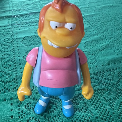 #ad 1990 The Simpsons Nelson Muntz Action Figure Mattel $7.00