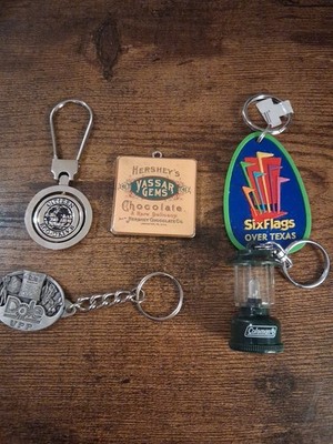 !!! Vintage Key Chain Lot Various Key Chains Five Key Chain Lot !!!