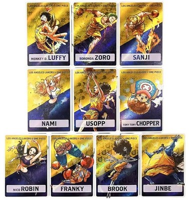 ワンピース カードゲーム ONE PIECE Lakers Card Set (10 Cards) One Piece x Los Angeles Lakers game night collab Cards 10 piece