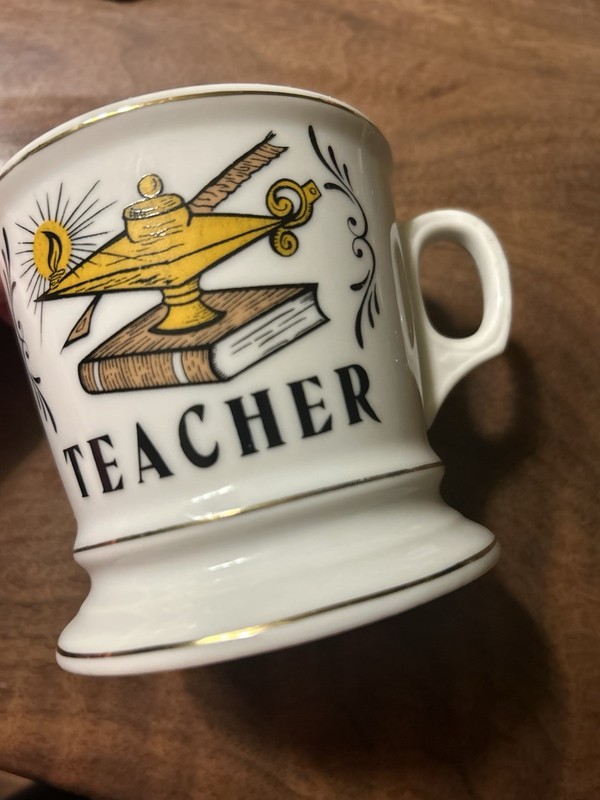 Vintage 1960s Knobler Japan Porcelain Teacher Coffee or Shaving Mug