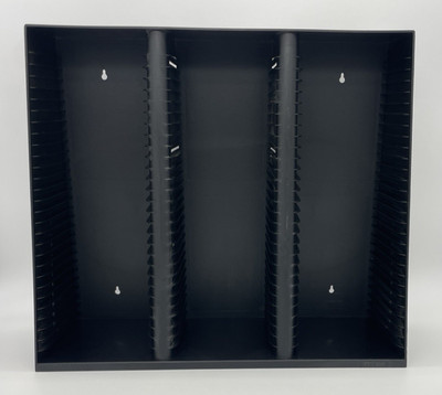 LASERLINE 90 CD Storage Case Wall Mount Rack Holder Sloped Excellent Cond.