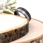 8mm Two Tone Tungsten Carbide Ring Unisex Brushed polished Edges Engraving Band — photo 3