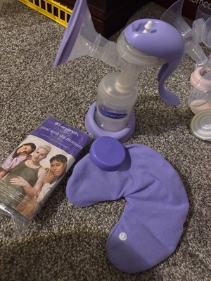 Lansinoh Hand Pump W Milk Bags & Breast Therapy Pack for Breastfeeding