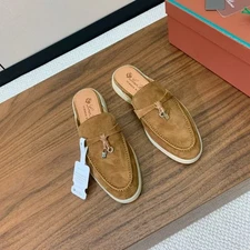 LORO PIANA Women's Fashion Loafers Half Slippers Size 40