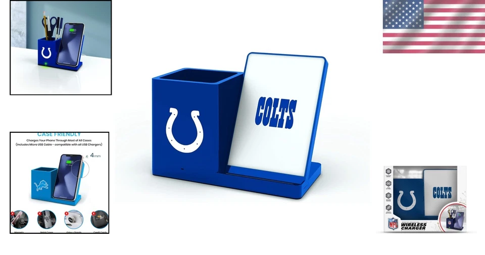 NFL Team Wireless Charger for Desktop Organization - Image 2 of 4