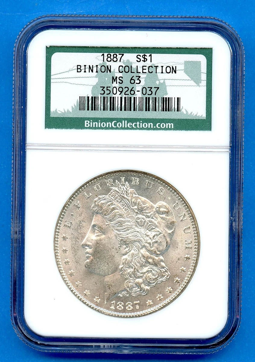 MS 63 Graded 1887 Year Morgan US Dollars (1878-1921) for sale | eBay