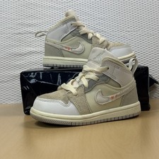 Jordan 1 Mid SE Craft Toddler 7C Beige White DQ3725-100