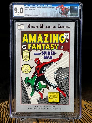 AMAZING FANTASY #15 CGC 9.0 1992 Marvel Milestone Edition Amazing Spider-Man