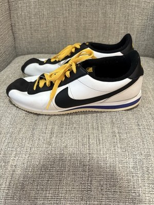 Nike Cortez Leather White LA Lakers Shoes BV2527-100 Mens Size 10.5