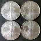 Lot of Four 2006 $1 American Silver Eagle Dollars