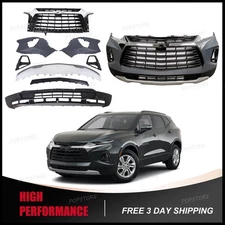 For 2019-2022 CHEVY BLAZER LT Front Bumper Cover Assembly Complete Set Plastic