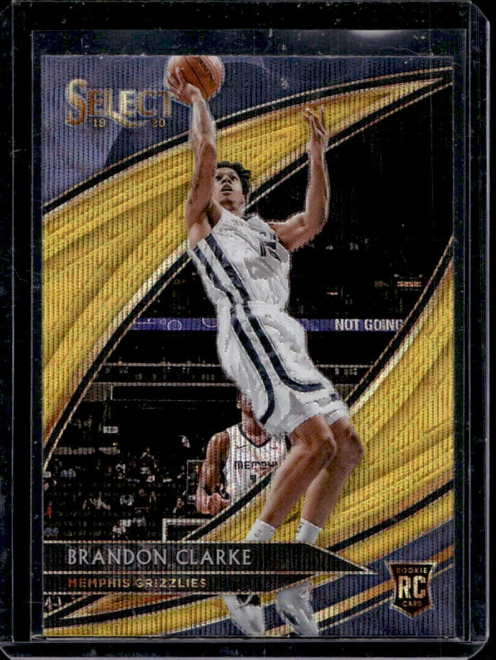 2019-20 Select Brandon Clarke Gold Wave Prizms Rookie RC Courtside #280