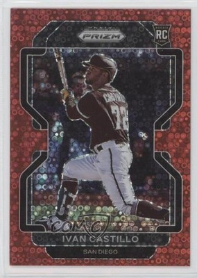 2022 Panini Prizm Tier II Red Donut Circle 98/99 Ivan Castillo Rookie RC 4z8