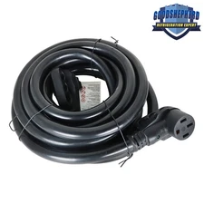 RV Extension Cord Rain Proof Power Cable For Trailer Motorhome Camper 50Amp 25FT