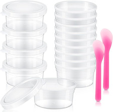 14 PCS Clear Plastic Storage Boxes, Good Sealability Storage Containers for DIY