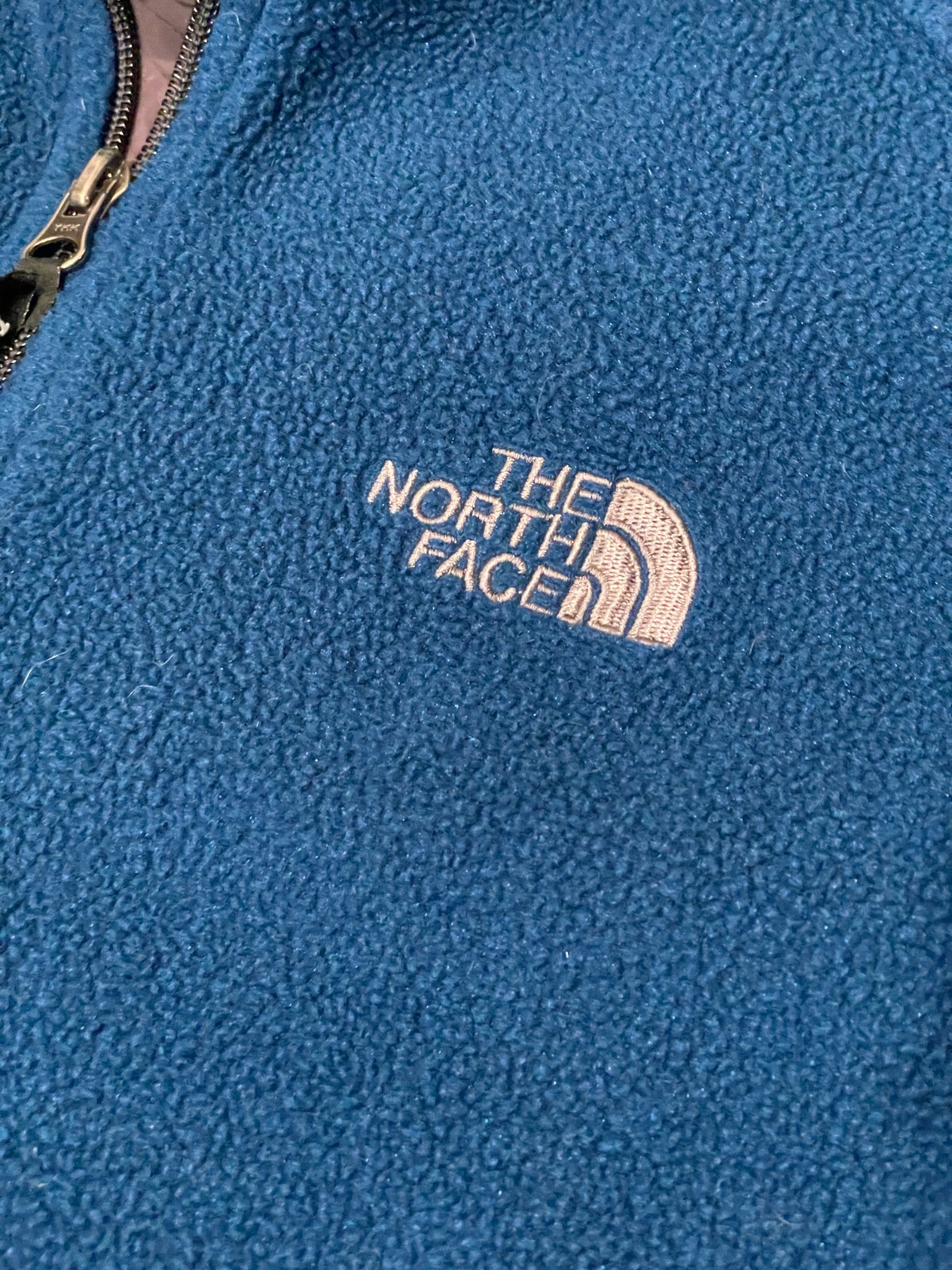 The North Face Fleece Vest Womens XL Blue Full Zip Outdoor Hiking Layering thumbnail 6