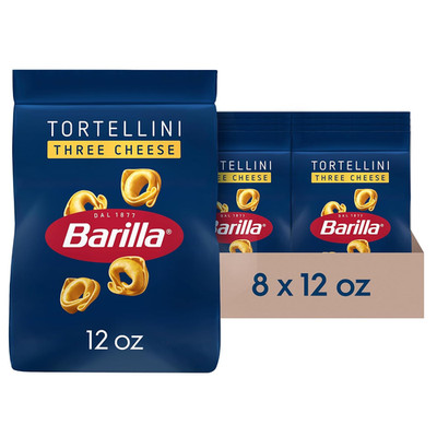 Three Cheese Tortellini Pasta, 12 Oz. Bag (Pack of 8) - 6 Servings per Bag - Pan