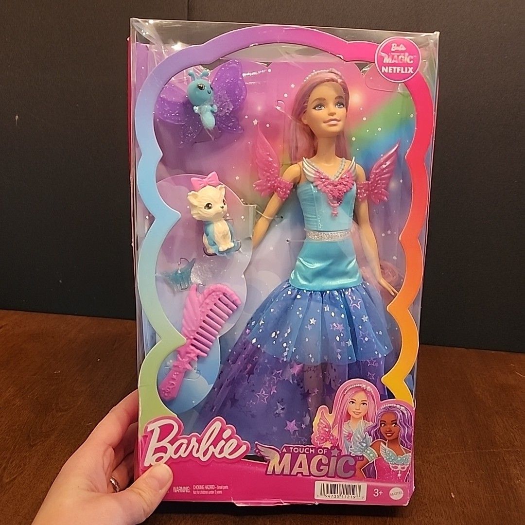 MATTEL Barbie magical pets 希少　激レア Barbie A Touch Of Magic Malibu Doll w/ Fairytale Pets Mattel NIB